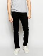 Farah Skinny Jeans In Stretch - Black