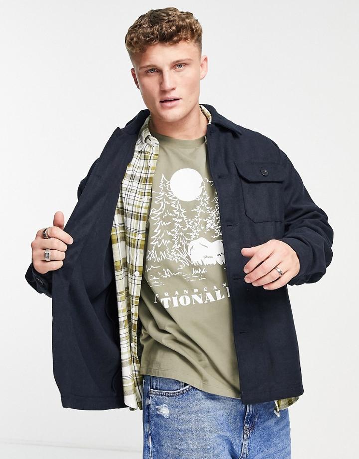 New Look Utility Jacket In Navy