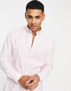 Original Penguin Slim Fit Logo Oxford Shirt-pink