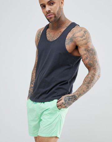 Brave Soul Neon Swim Short - Green