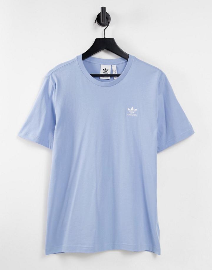 Adidas Originals Essentials T-shirt In Light Blue-blues