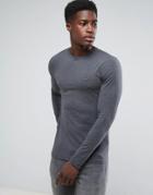 Tommy Hilfiger Long Sleeved Top In Gray - Gray