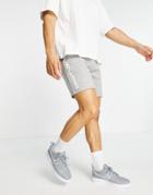 Jack & Jones Intelligence Sweat Shorts With Logo In Gray-grey