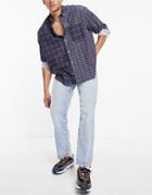 Selected Homme Organic Cotton Loose Tapered Fit Jeans In Lightwash Blue-blues