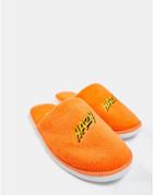 Bershka Slippers In Orange