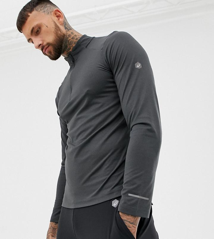 Asics Long Sleeve Top In Gray - Gray