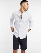 Selected Homme Slim Fit Shirt In White With Stripe