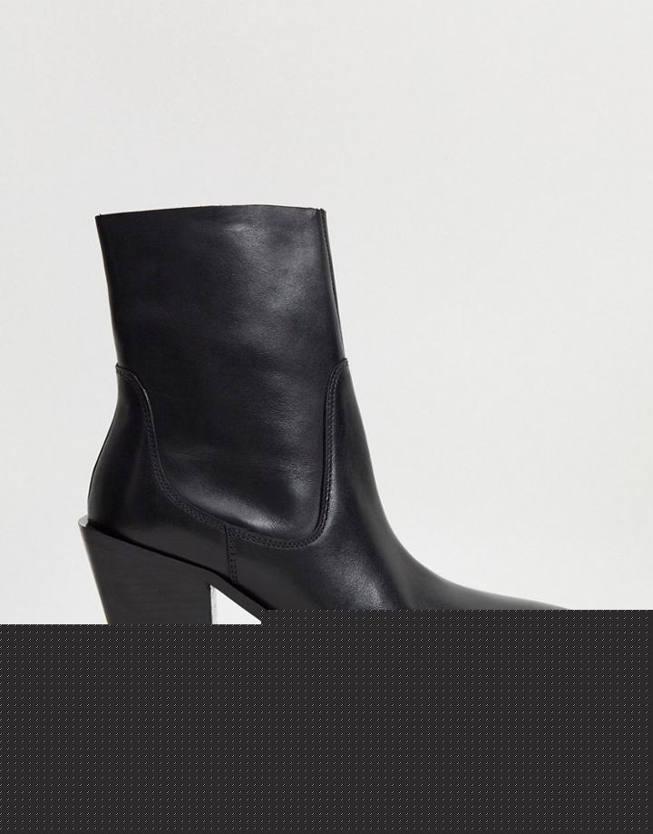 Asos Design Ava Leather Loafer Boot With Chain Trim In Red Snake