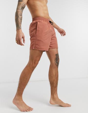 Another Influence Swim Shorts-brown