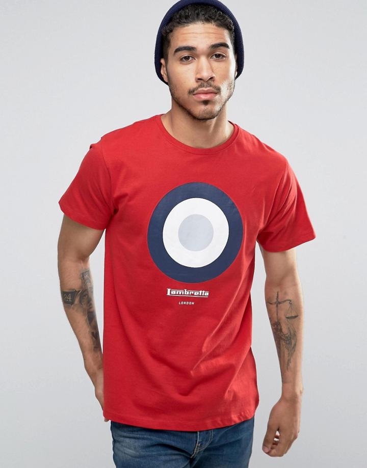Lambretta Classic Target T-shirt - Red