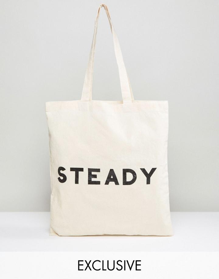 Reclaimed Vintage Tote Bag Steady - Beige
