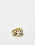 Classics 77 Engraved Signet Ring - Gold
