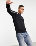 G-star Raglan Taped Sweatshirt In Black