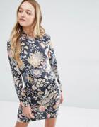 Rolla's Printed High Neck Dress - Multi