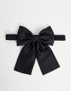 Asos Design Oversized Bow Tie In Black