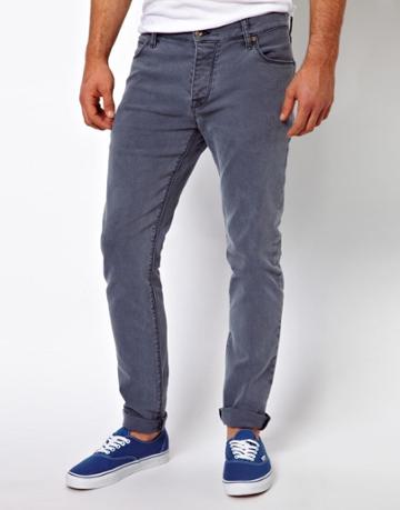 Asos Skinny Jeans In Washed Gray
