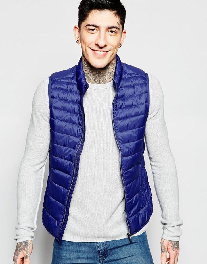 Sisley Quilet Vest - Blue