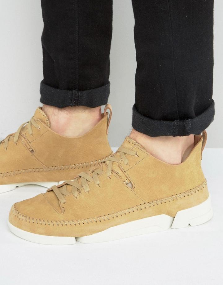 Clarks Original Trigenic Nubuck Sneaker - Beige