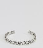 Reclaimed Vintage Inspired Detailed Bangle In Silver Exclusive To Asos - Silver