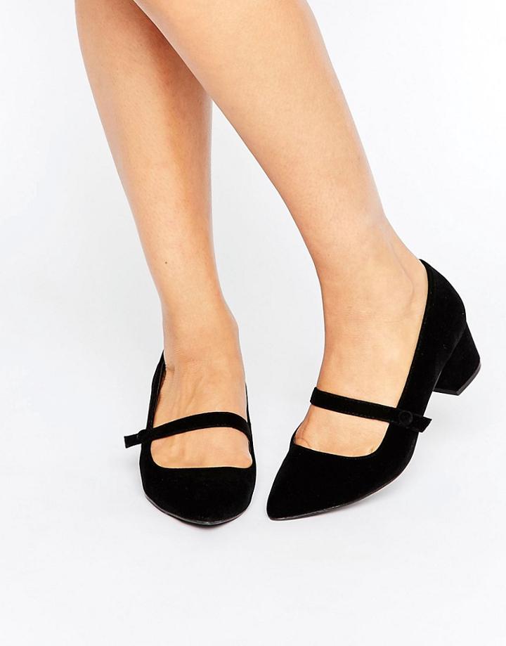 Miss Kg Mary Jane Low Heeled Shoes - Black