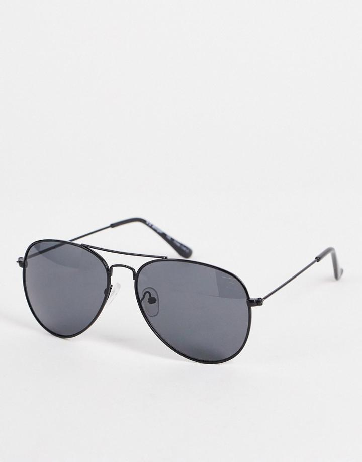 Aj Morgan Chris Aviator Sunglasses In Black