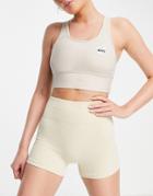 Hiit Seamless Rib Leggings In Ecru-neutral