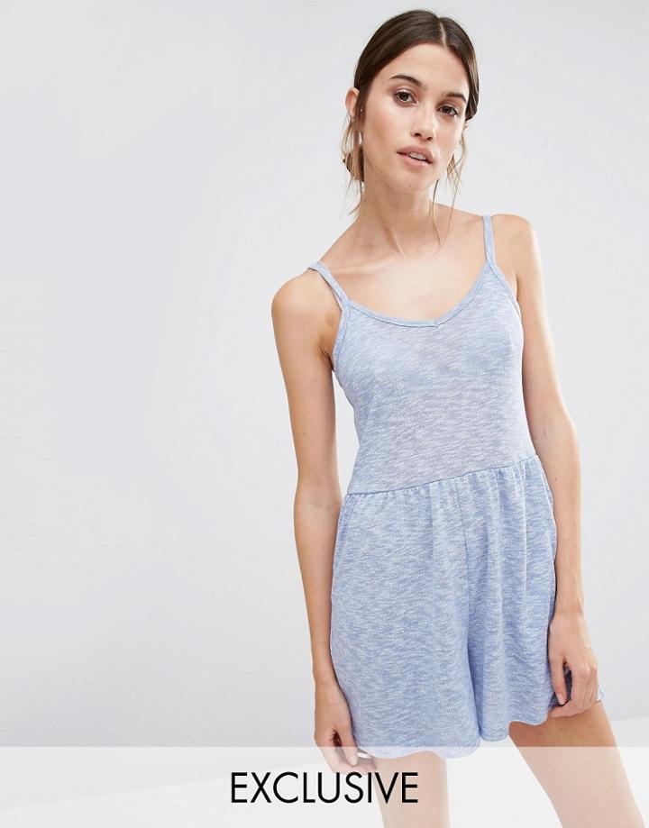 Stitch & Pieces Playsuit - Blue