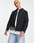 Calvin Klein Jeans Utility Overshirt In Black