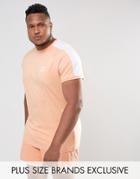 Puma Plus T7 Logo Muscle Fit T-shirt In Orange Exclusive To Asos - Orange
