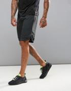 New Look Sport Shorts With Hem Insert In Black - Black