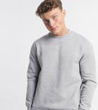 Asos Design Sweatshirt In Gray Marl-grey