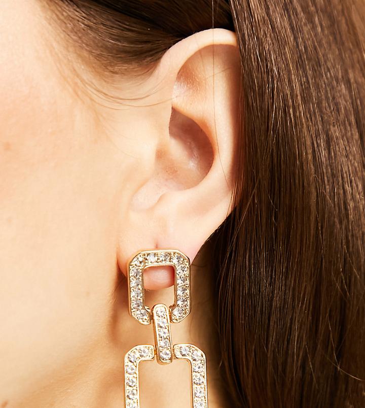 Aldo Gireth Drop Embellished Earrings In Gold