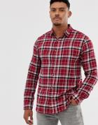 Only & Sons Check Shirt-red