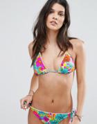 Hobie Floral Triangle Bikini Top - Multi