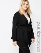 Carmakoma Kimono Wrap Jacket - Black