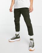 Another Influence Pants With Front Pocket Detail In Olive Green