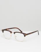 Jeepers Peepers Retro Glasses - Brown