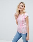 Brave Soul Riley Tie Dye T-shirt - Pink