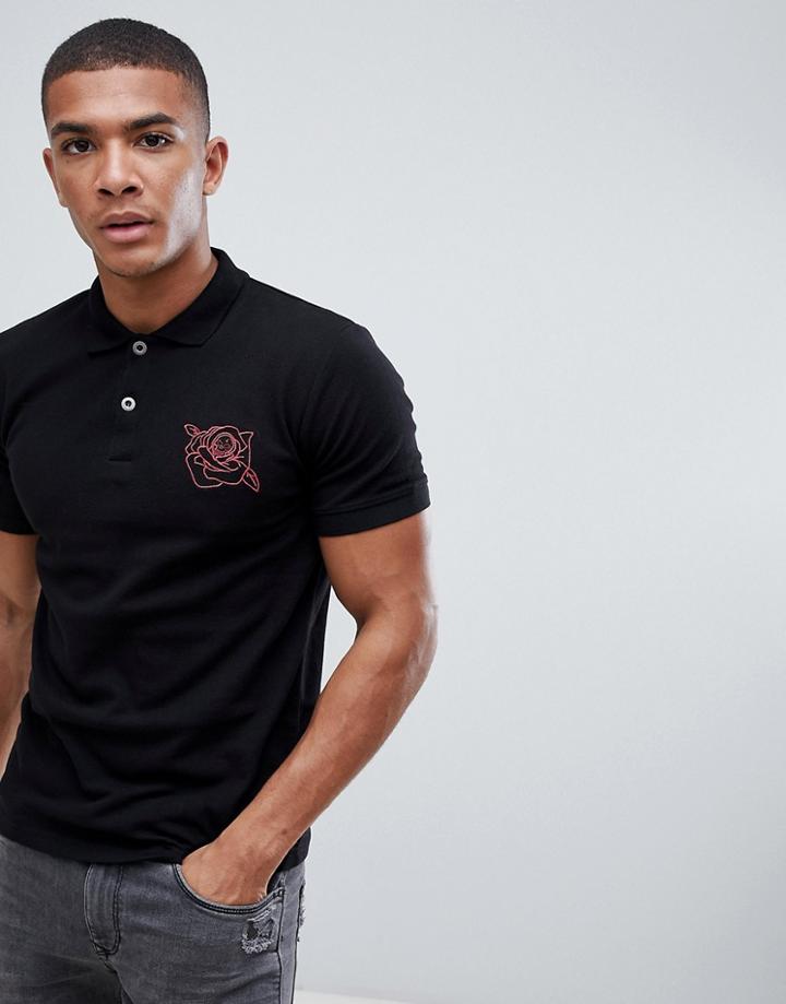 Bolongaro Trevor Logo Polo Shirt - Black