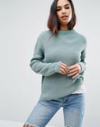 Missguided Turtleneck Basic Sweater - Green