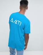 Antioch Pocket T-shirt With Back Print - Blue