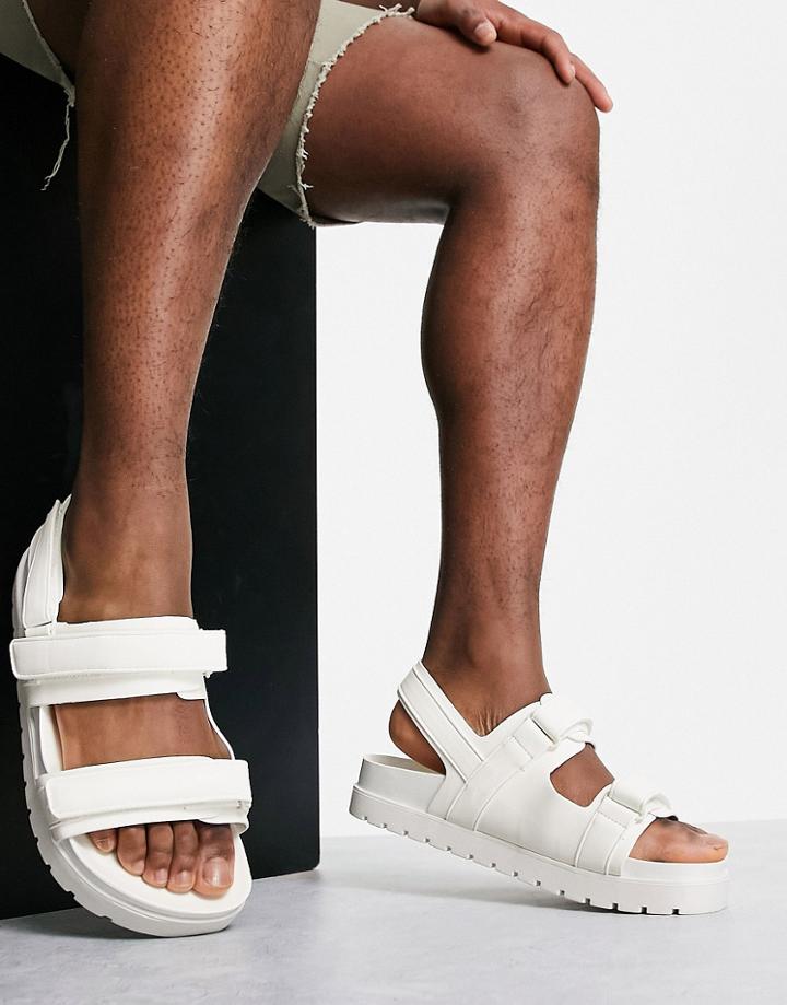 Bershka Sandals With Straps In White