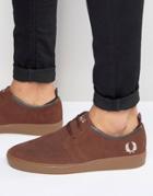 Fred Perry Shields Suede Sneakers - Brown