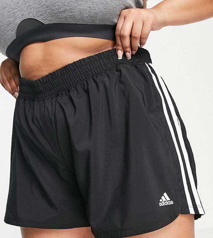 Adidas Training Plus Pacer Shorts In Black