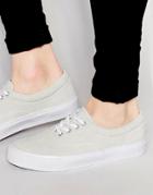 Asos Lace Up Sneakers In Stone Faux Suede - Stone