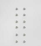 Asos Pack Of 6 Tiny Stud Multipack Earrings - Silver