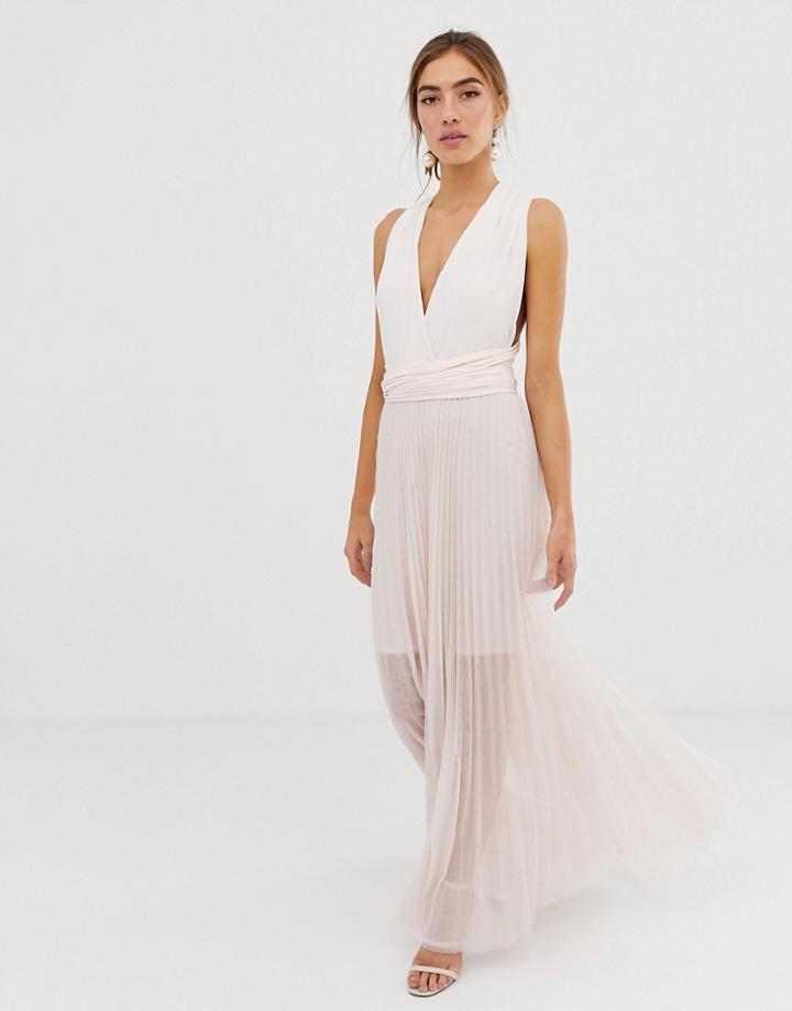 Coast Corwin Tulle Maxi Dress-pink