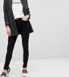 New Look India High Rise Skinny Turn Up Jean-black
