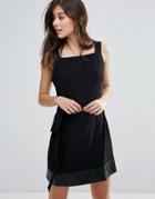 Little White Lies Indiana Tie Waist Dress - Black