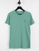 Polo Ralph Lauren Player Logo T-shirt In Seafoam Green